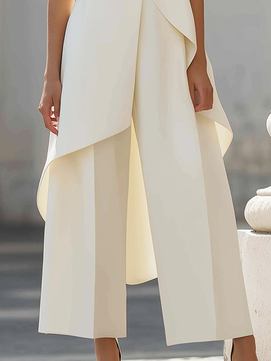 Brigitte | Long Jumpsuit with Elegant Drape