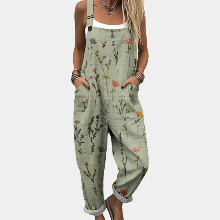 Fiona | Strappy Bloom Jumpsuit