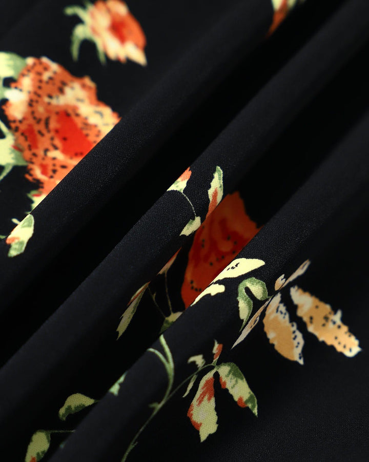 Eleanor | Floral Short-Sleeve Maxi Dress