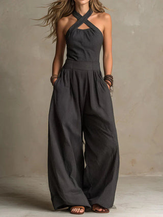 Adriana | Elegant Jumpsuit with Crossover Neckline