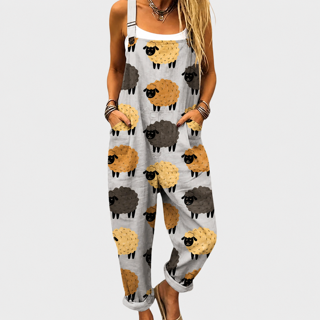 Ruth | Light Grey Sheep Overalls
