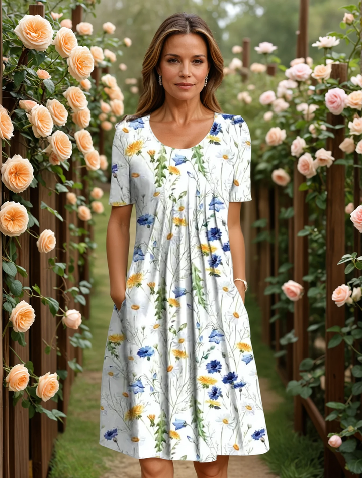 Florina | Elegant Dress with Tummy Coverage