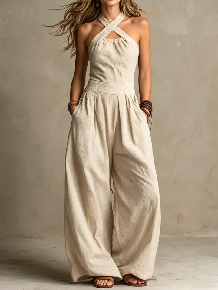 Adriana | Elegant Jumpsuit with Crossover Neckline