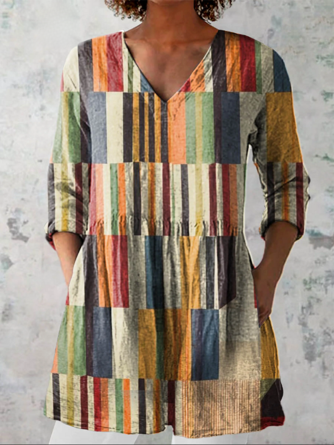 Marlowe | Printed Longline Blouse