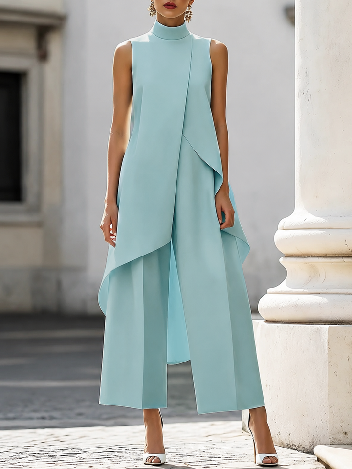 Brigitte | Long Jumpsuit with Elegant Drape