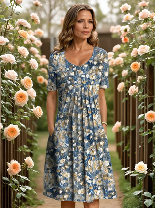 Florina | Elegant Dress with Tummy Coverage