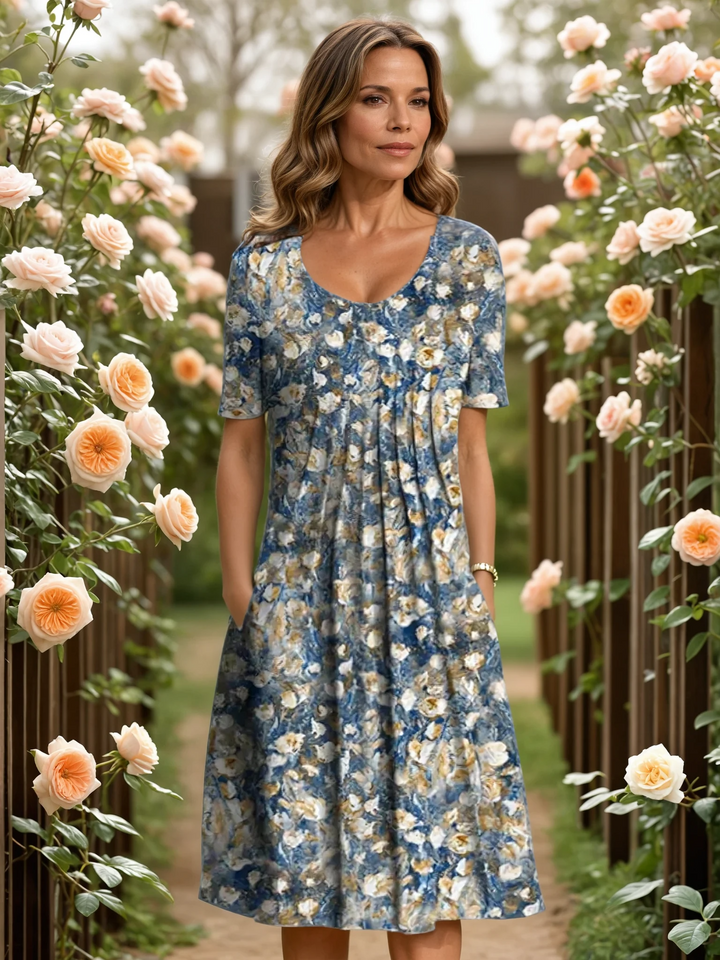 Florina | Elegant Dress with Tummy Coverage