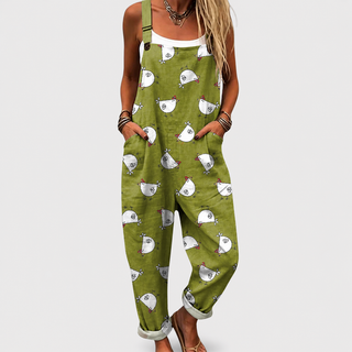Cecilia | Green Printed Overalls