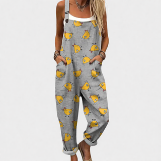 Cecilia | Green Printed Overalls