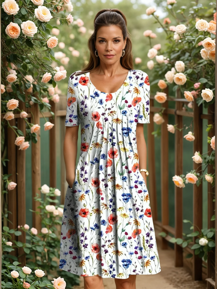Florina | Elegant Dress with Tummy Coverage
