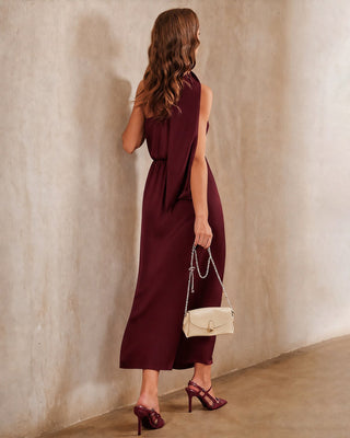Seraphina | Satin One-Shoulder Maxi Dress