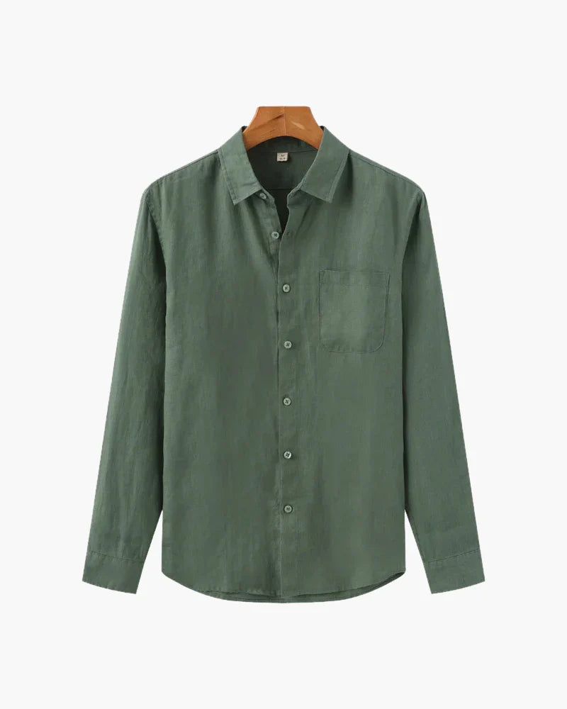 Hugo | Oversized Linen-Blend Shirt
