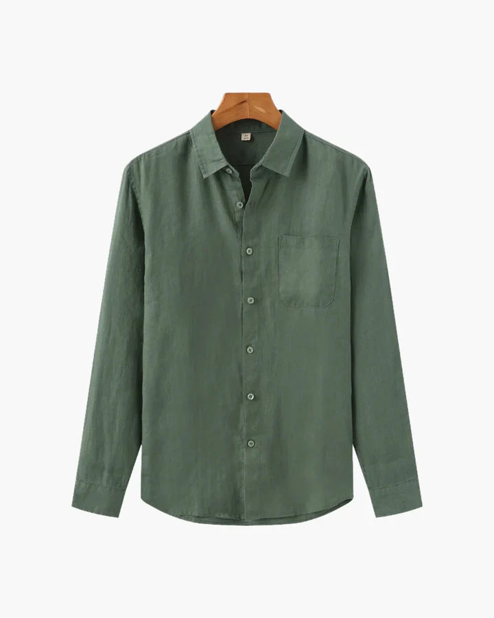 Hugo | Oversized Linen-Blend Shirt