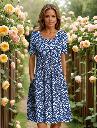 Florina | Elegant Dress with Tummy Coverage