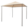 Vidaxl gazebo 3x3 m steel beige