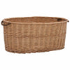 Vidaxl Wooden Basket with Handles 78x54x34 cm Natural Willow Wood