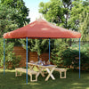 VidaXL party tent foldable pop-up 292x292x315 cm terracotta