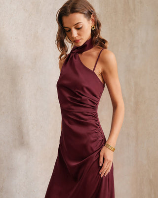 Seraphina | Satin One-Shoulder Maxi Dress