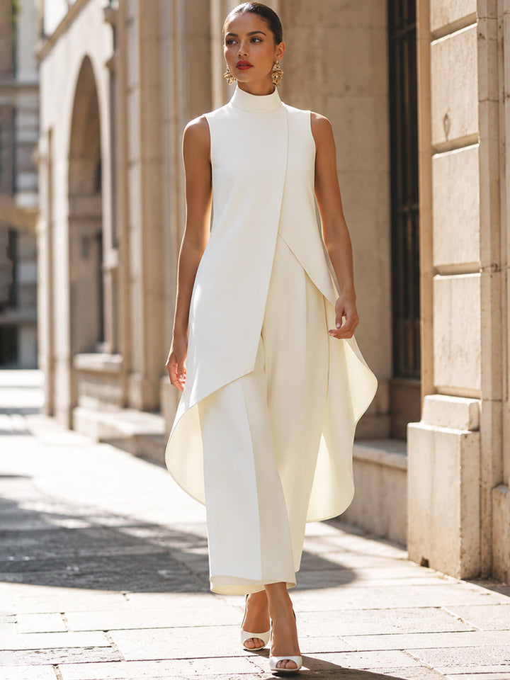 Brigitte | Long Jumpsuit with Elegant Drape