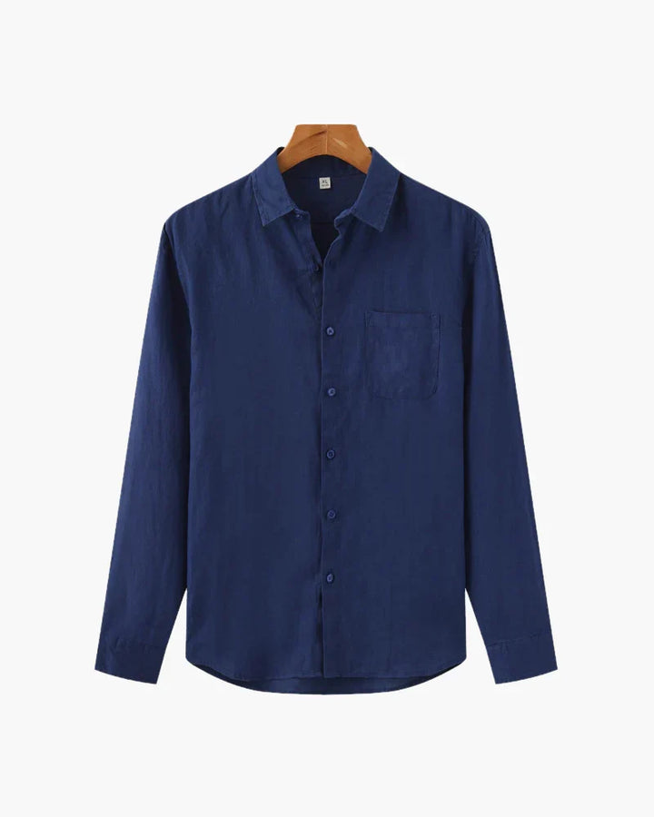 Hugo | Oversized Linen-Blend Shirt