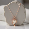 MALIN Collier Plaquée Or Rose 14K
