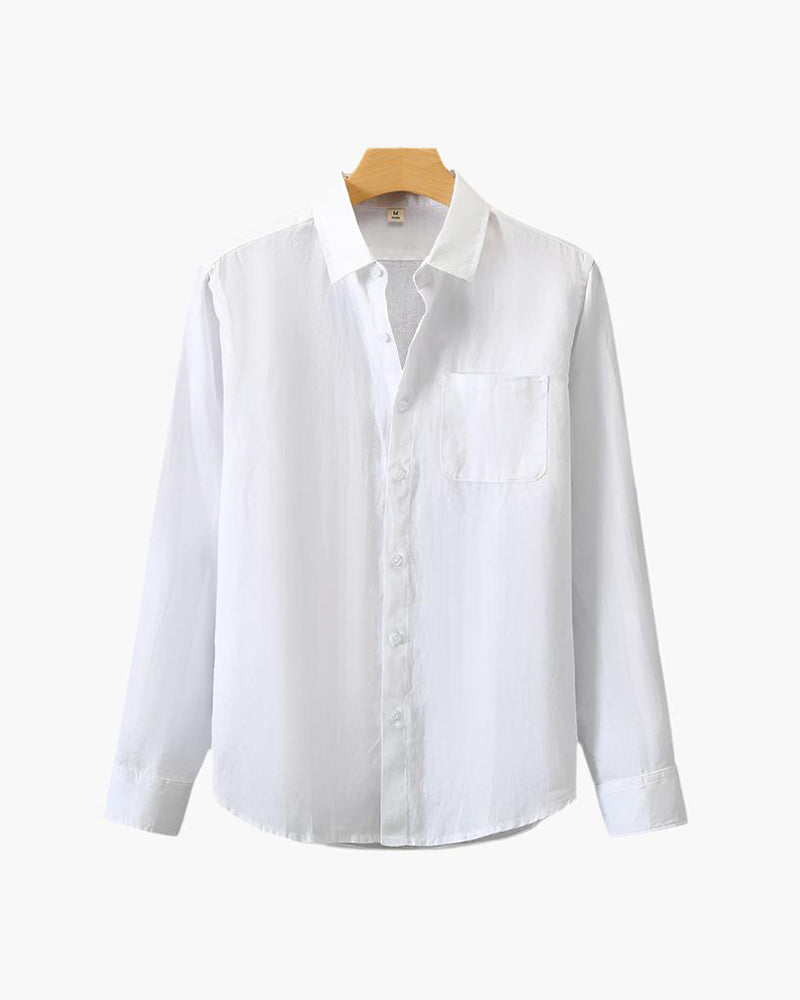 Hugo | Oversized Linen-Blend Shirt