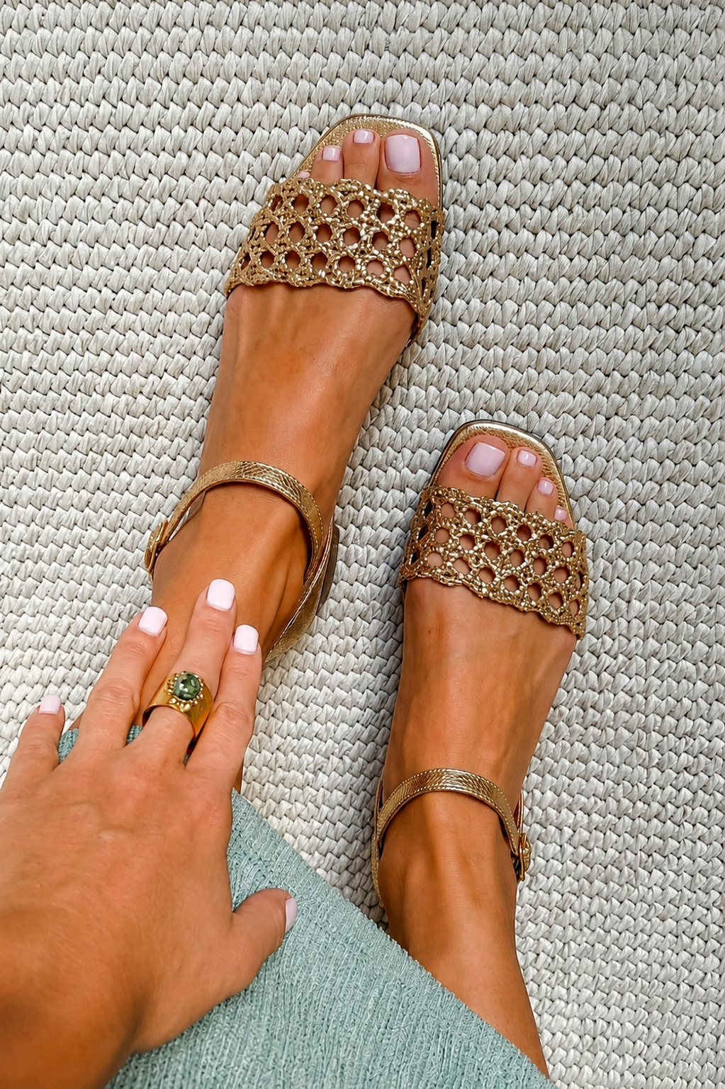 Natalie | Golden Summer Enchantment Sandals