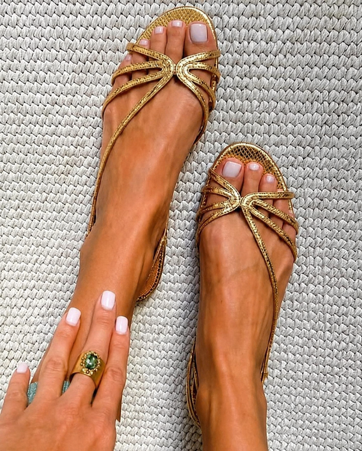 Brooke | Golden Summer Elegance Sandals