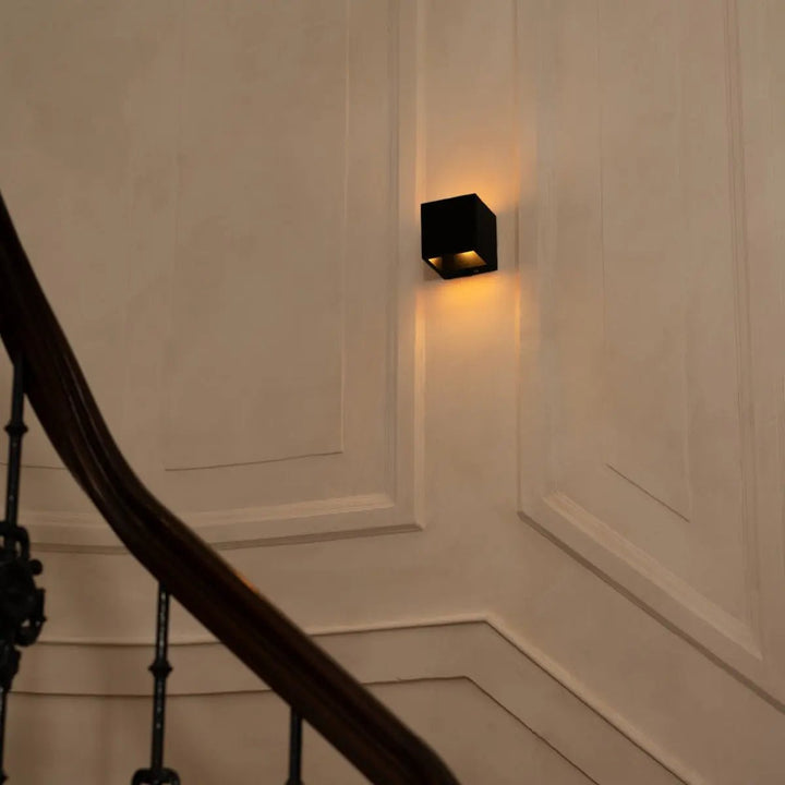 Tess Black Rechargeable Wall Light