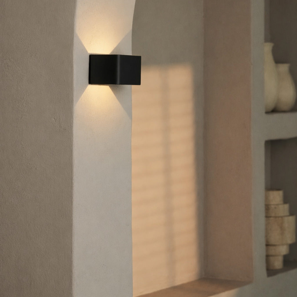 Tess Black Rechargeable Wall Light