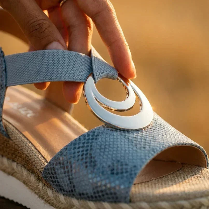 Joy | Cork Wedge Espadrille Sandals