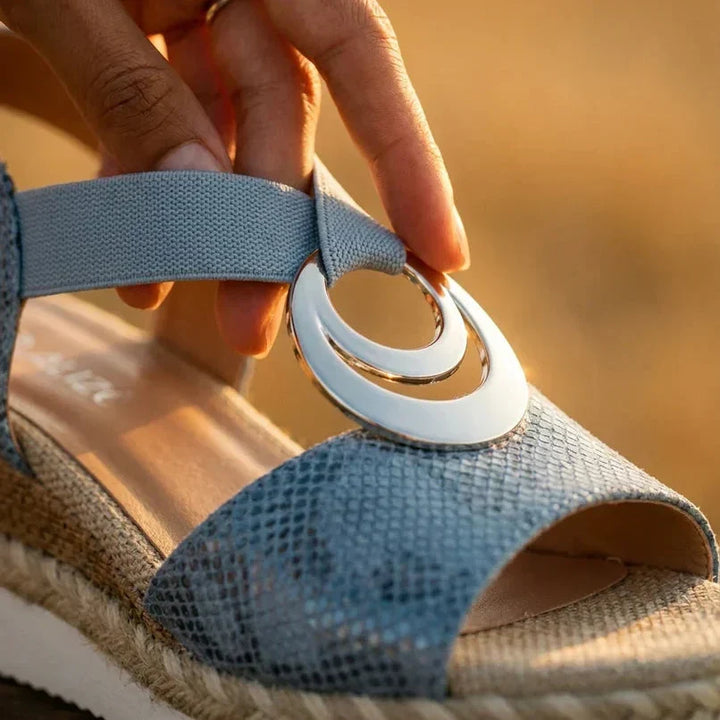 Joy | Cork Wedge Espadrille Sandals