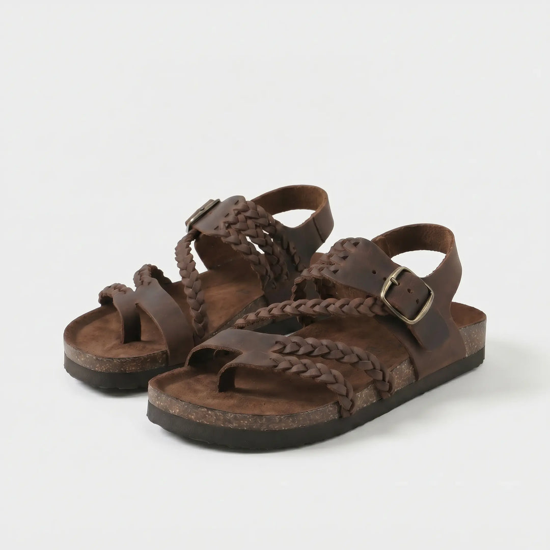 Zoe | Woven Strap Footbed Sandals