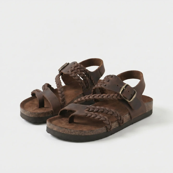 Zoe | Woven Strap Footbed Sandals