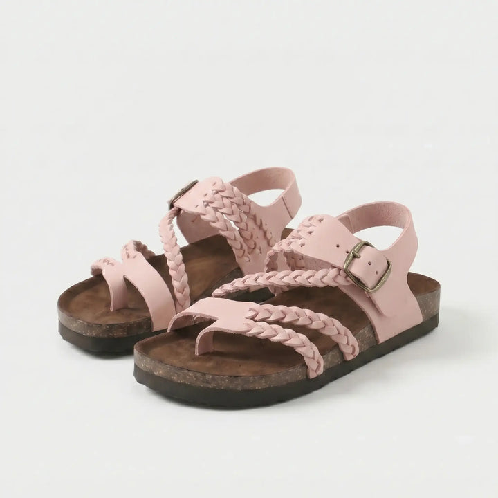 Zoe | Woven Strap Footbed Sandals