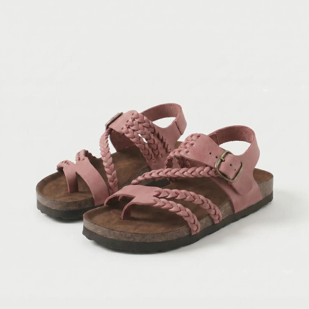 Zoe | Woven Strap Footbed Sandals