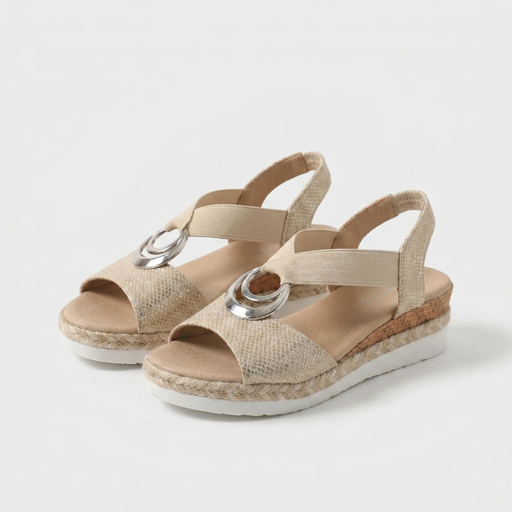 Joy | Cork Wedge Espadrille Sandals