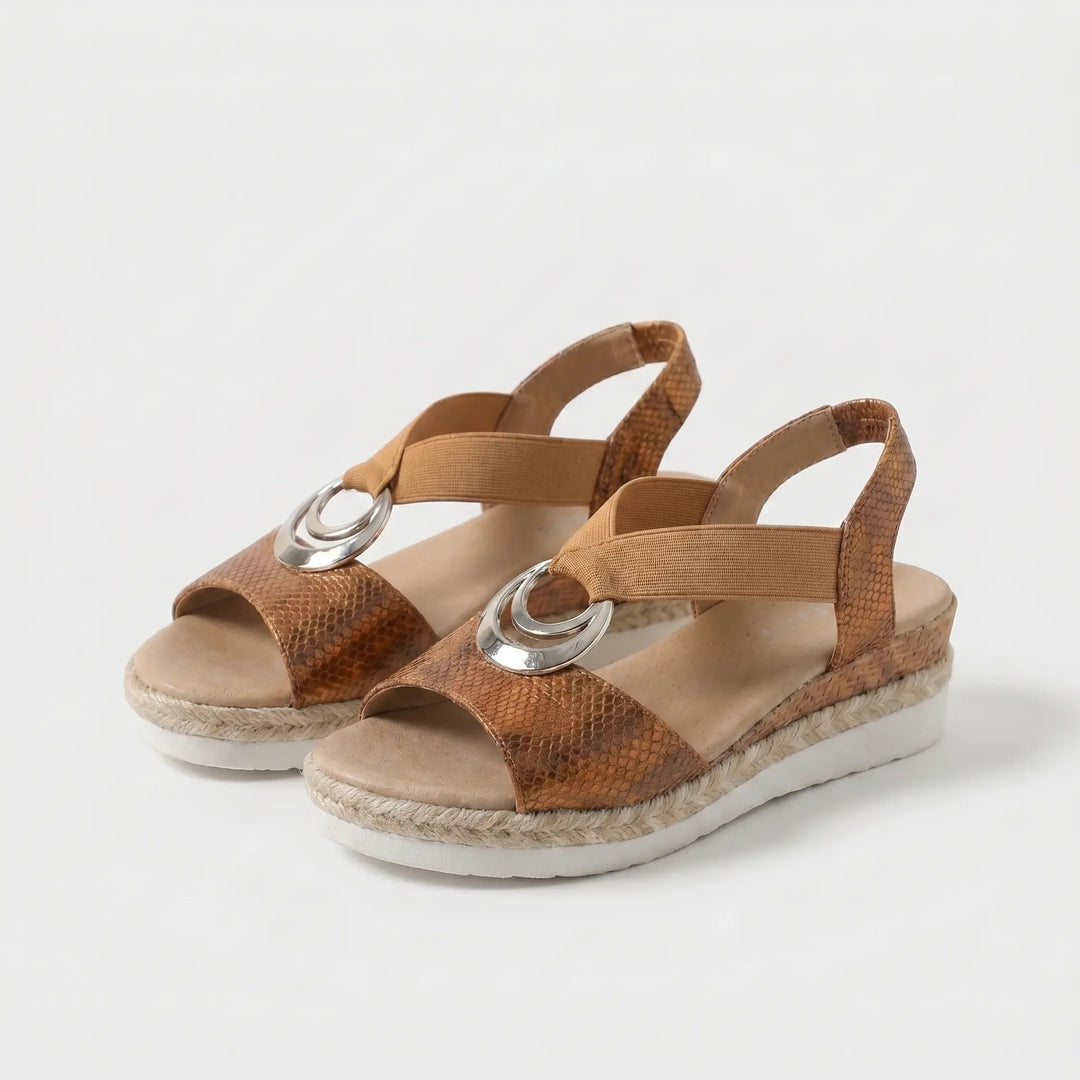 Joy | Cork Wedge Espadrille Sandals