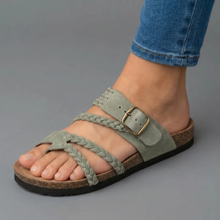 Zoe | Woven Strap Footbed Sandals
