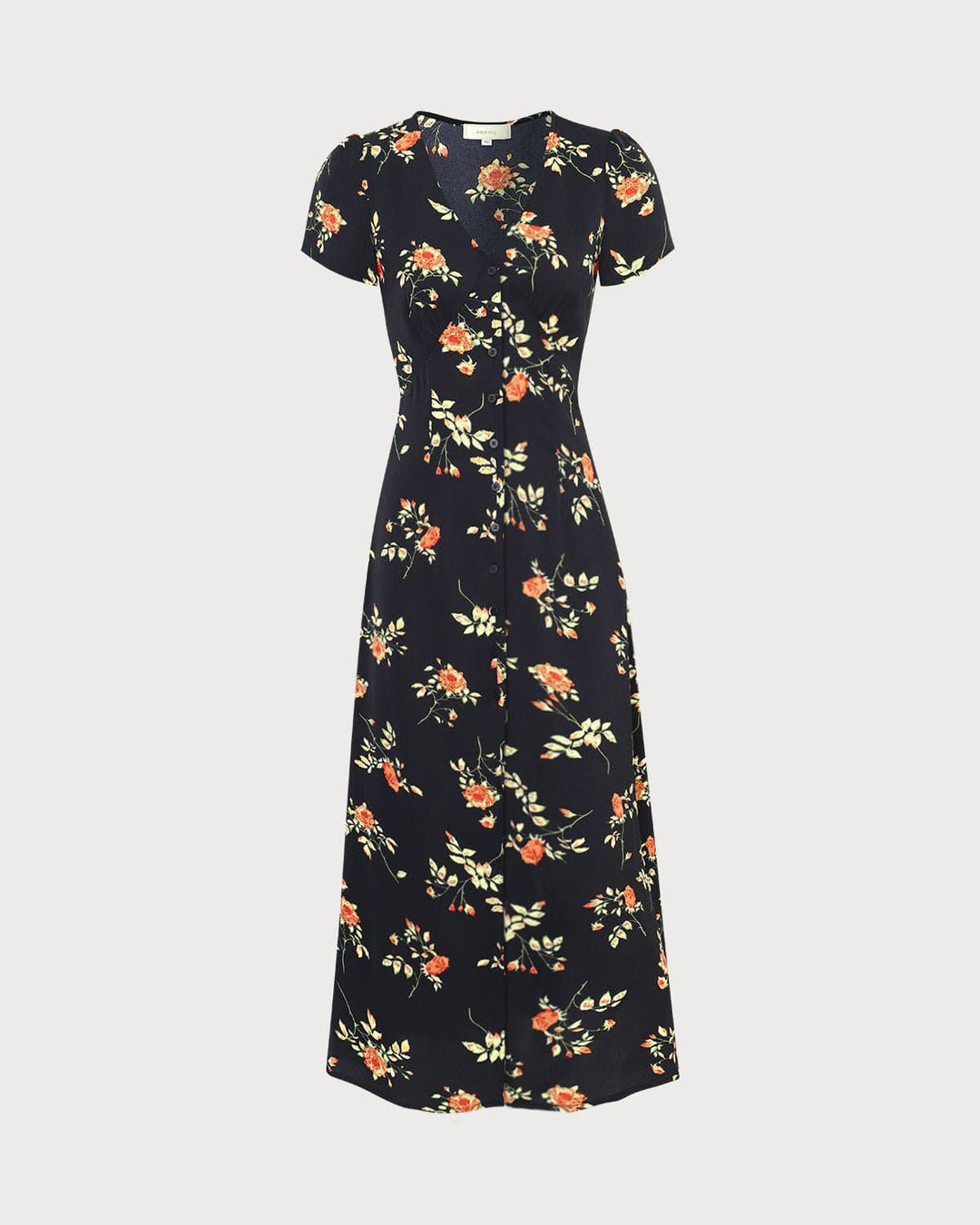 Eleanor | Floral Short-Sleeve Maxi Dress