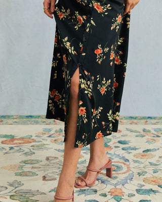 Eleanor | Floral Short-Sleeve Maxi Dress