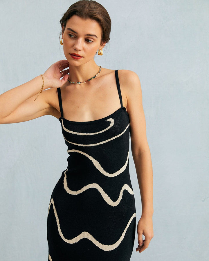 Genevieve | Mermaid Hem Knit Midi Dress