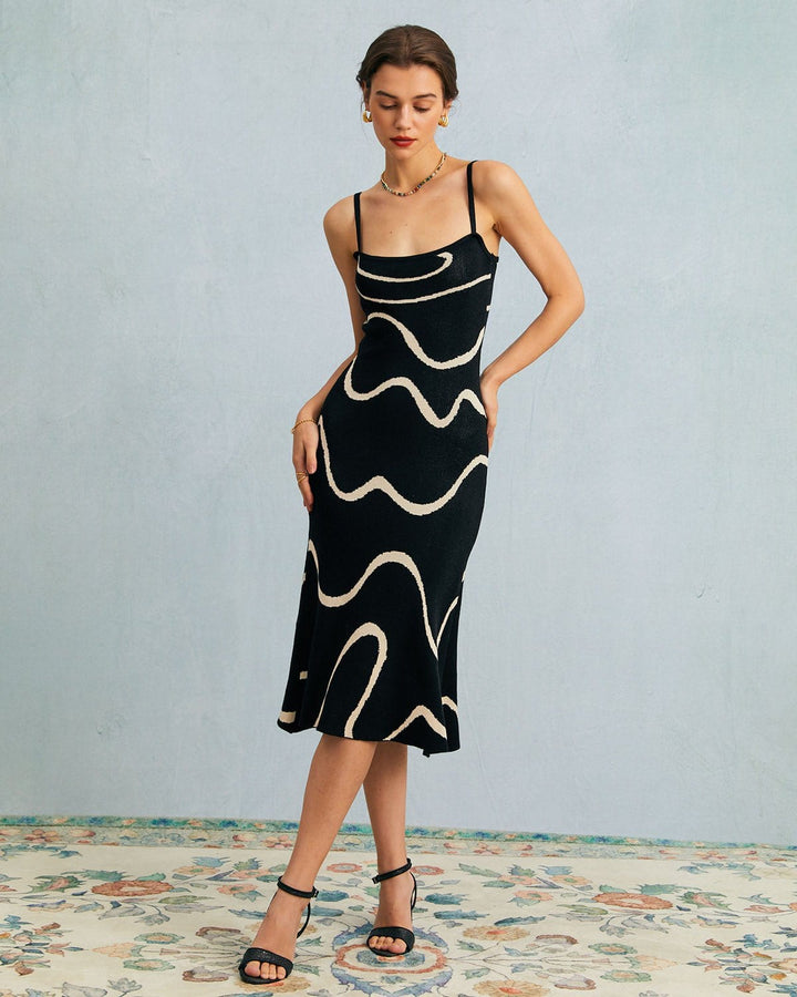 Genevieve | Mermaid Hem Knit Midi Dress