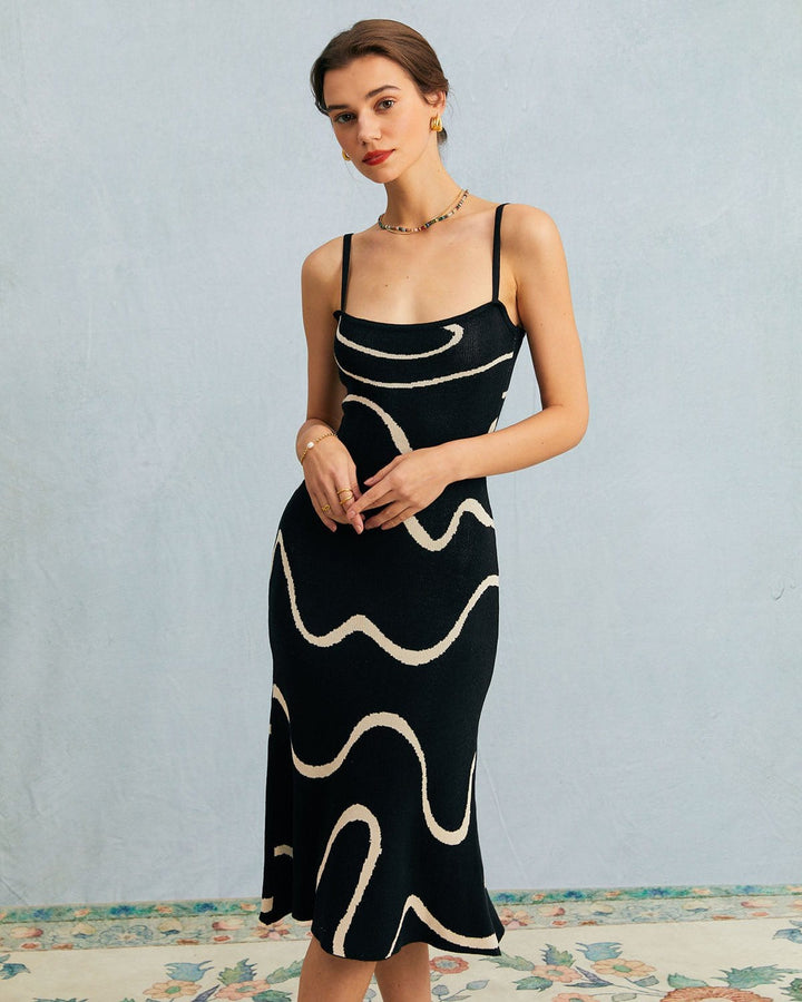 Genevieve | Mermaid Hem Knit Midi Dress