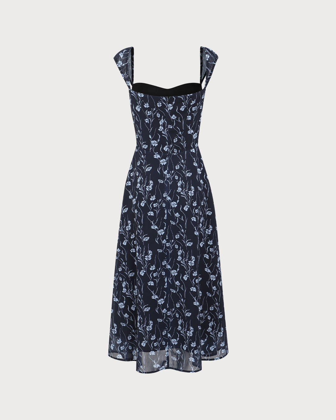 Imogen | Floral Sweetheart Midi Dress