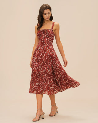 Ophelia | Floral Slip Midi Dress
