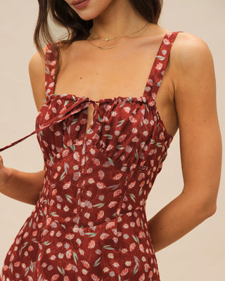 Ophelia | Floral Slip Midi Dress