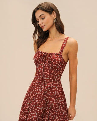 Ophelia | Floral Slip Midi Dress