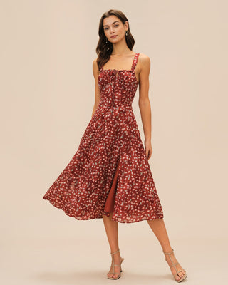 Ophelia | Floral Slip Midi Dress