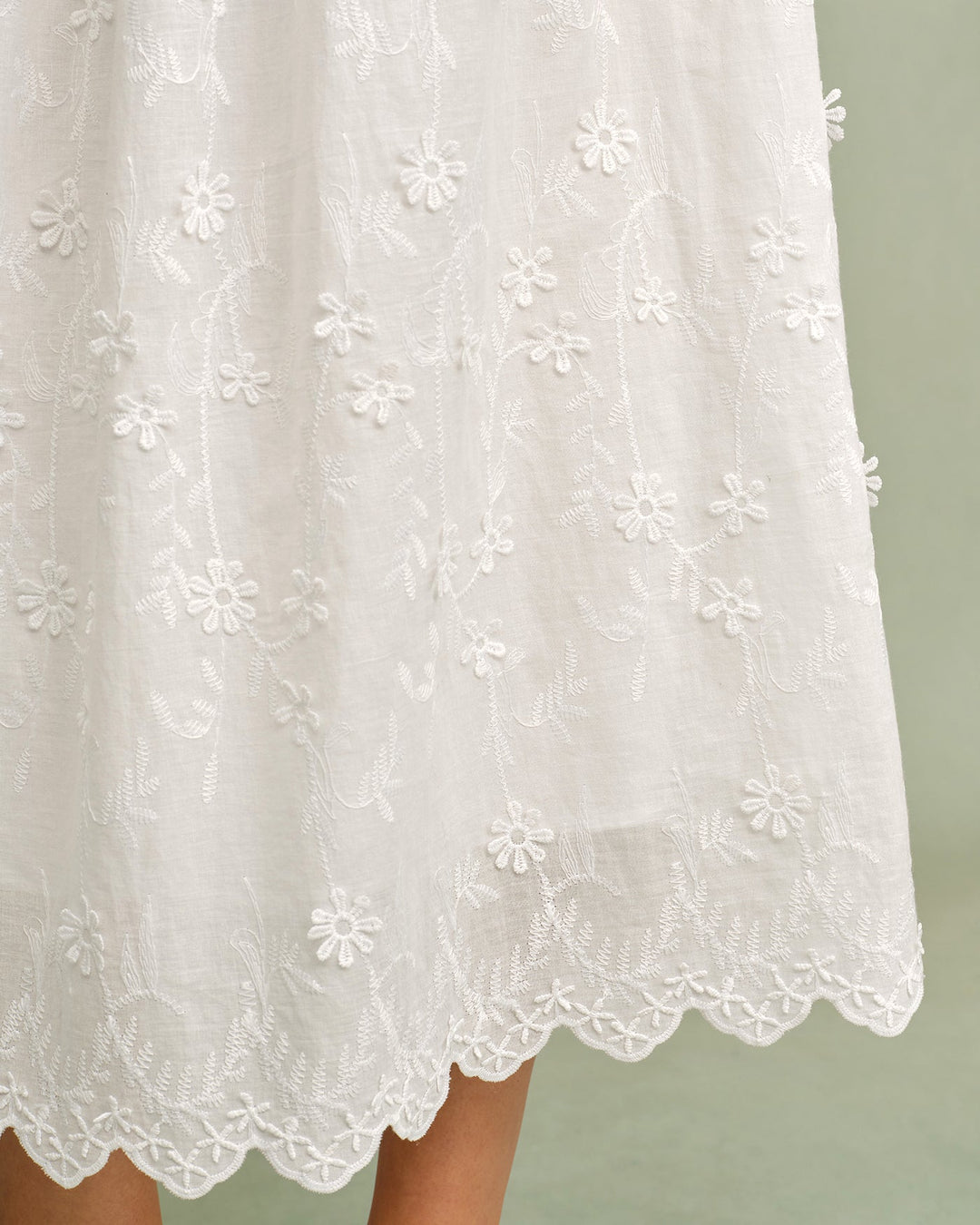 Estelle | Round-Neck Floral Midi Dress
